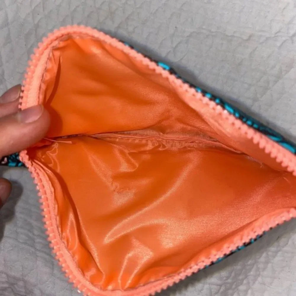 Ipsy green and pink palm tree makeup bag | Sz OS